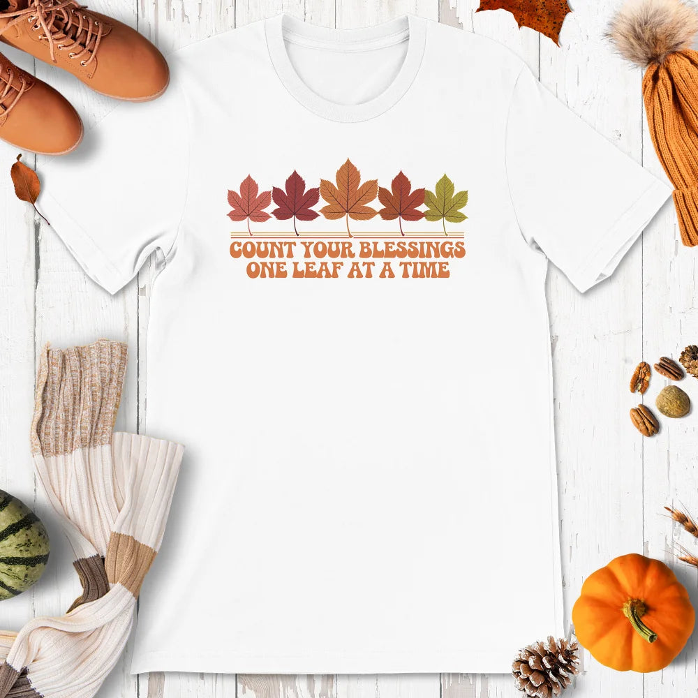 Count Your Blessings One Leaf At A Time Shirt