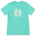A Aloha Maluhia Tee In Heather Mint with the Be Still and Know logo on it, perfect for Christian Clothing or Christian Apparel.
