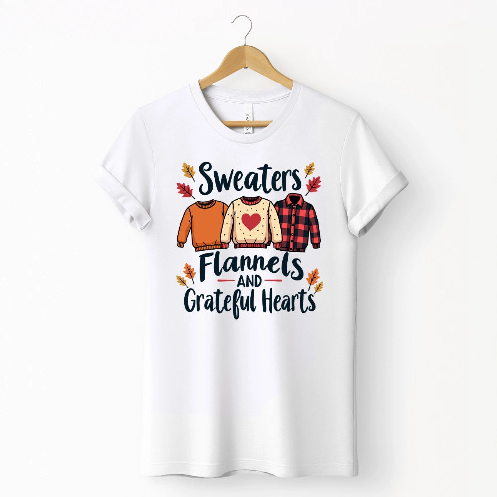 Sweaters, Flannels & Grateful Hearts Shirt