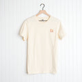 A plain cream Salty & Saved Shirt by Be Still and Know with 